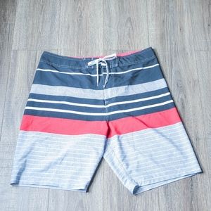 Old Navy Black/White/Red Boardshorts - Men